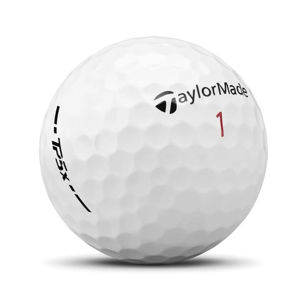 2024 TaylorMade TP5x White Golf Balls - 12 balls