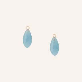 20mm Aquamarine Teardrop Earring Drops