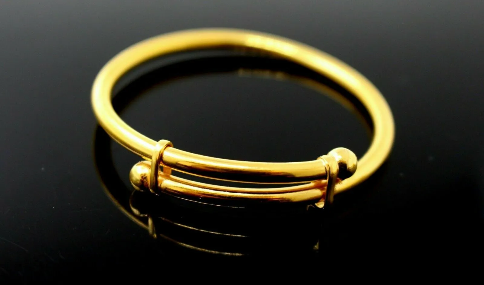 Solid Gold Kid Bangle Bracelet