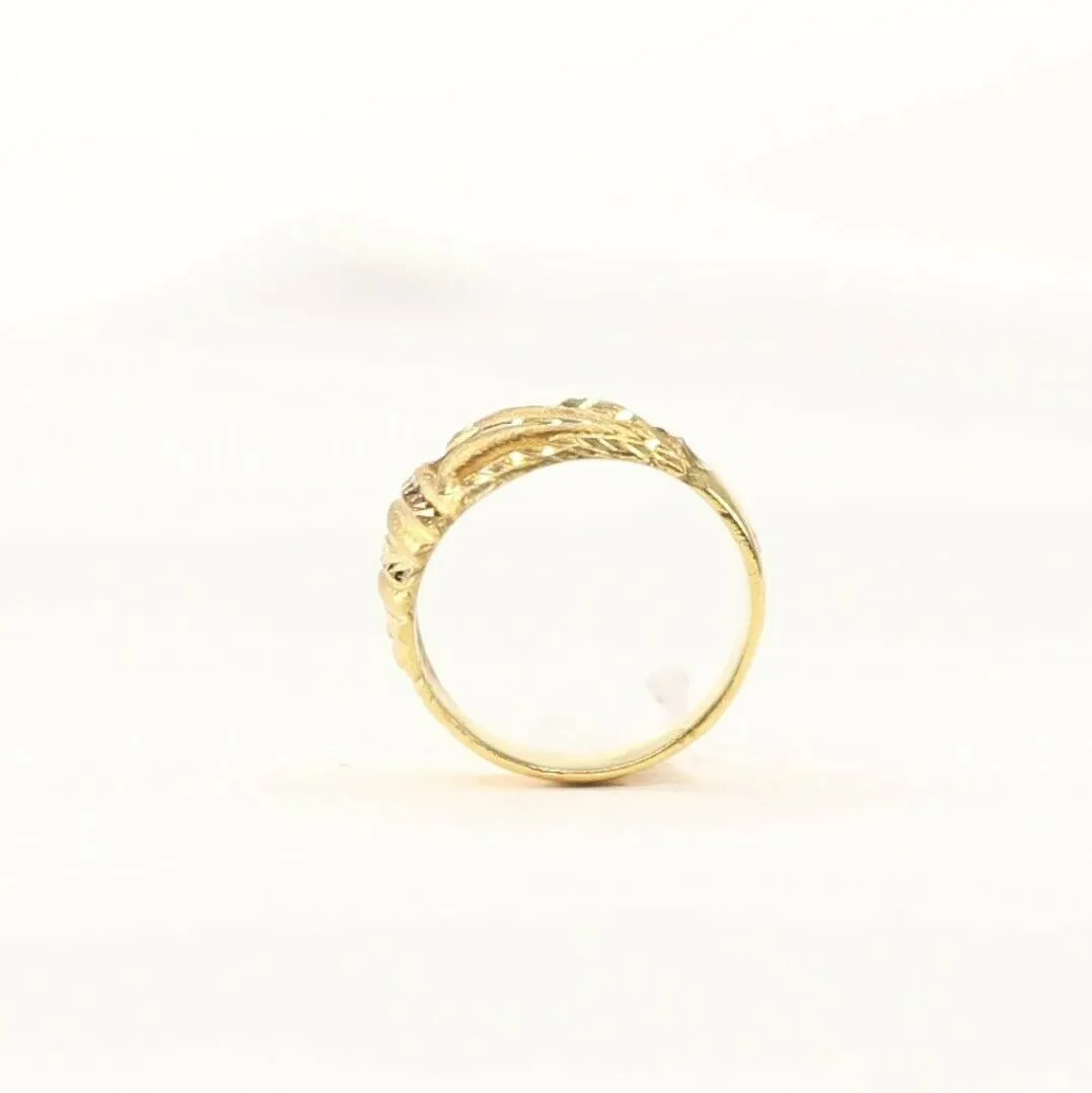 22k Ring Solid Gold ELEGANT Charm Classic Ladies Band SIZE 6 RESIZABLE r2107