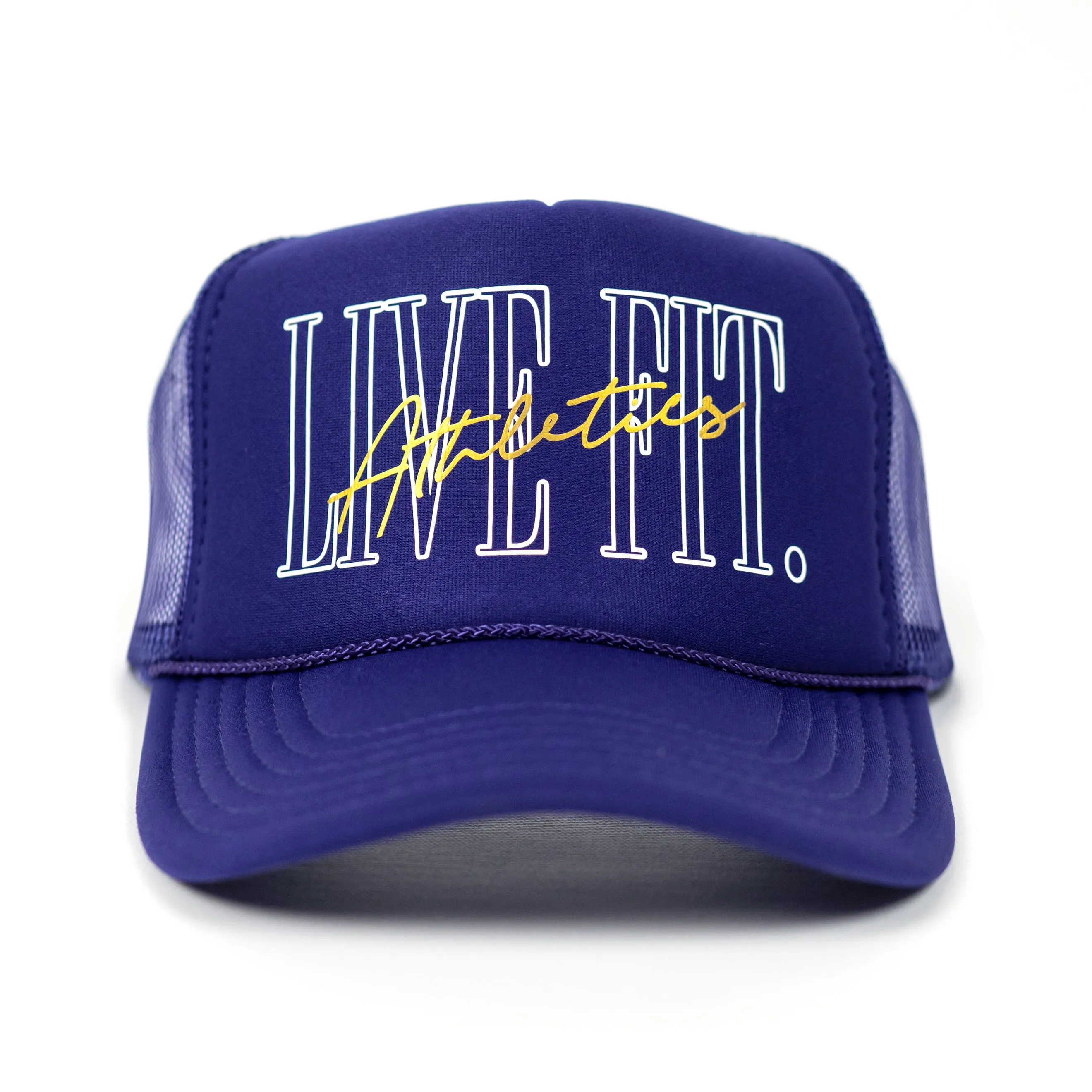 5 Panel Foam Trucker Hat  - Purple