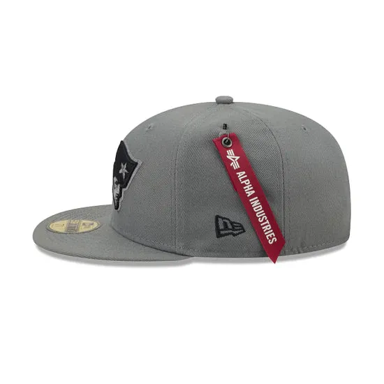 New England Patriots Grey Fitted Hat