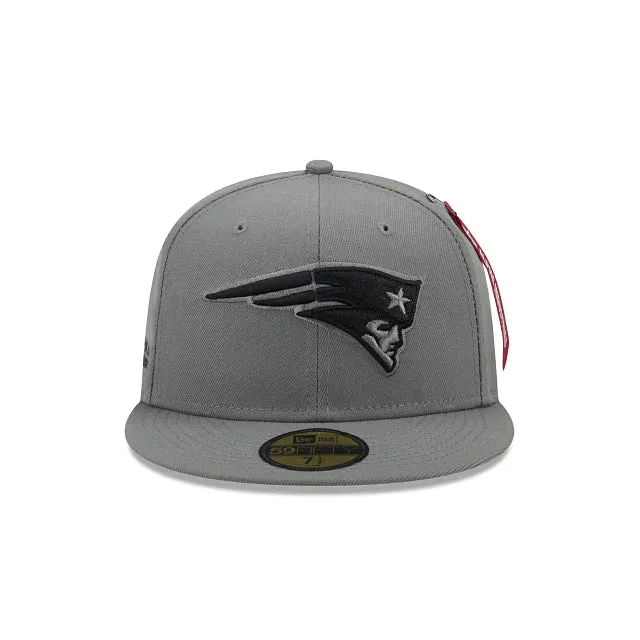 New England Patriots Grey Fitted Hat