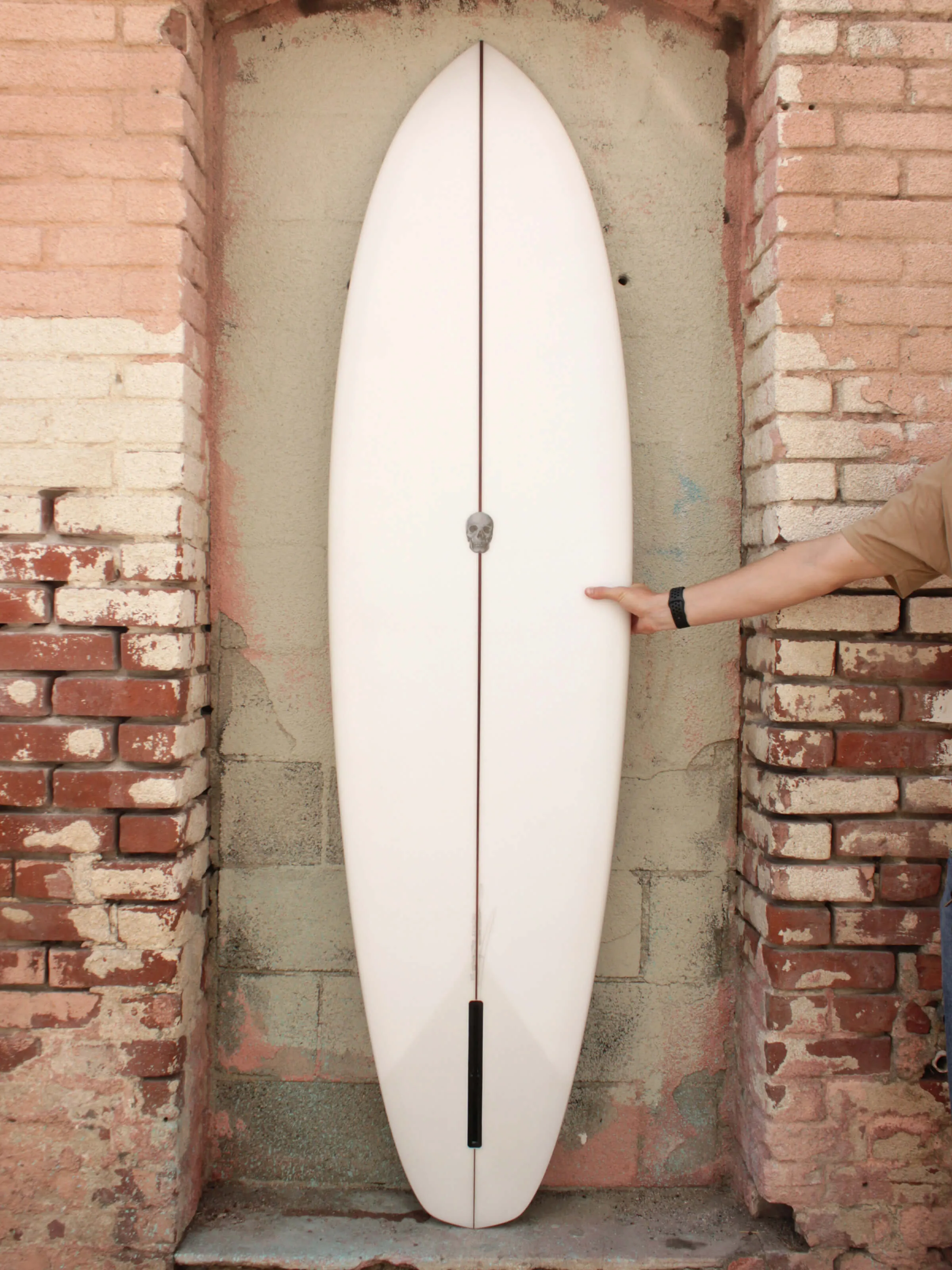 7'2 Christenson Ultra Flat Tracker surfboard.