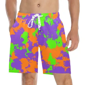 90s Style Slime Splatter Swim Shorts