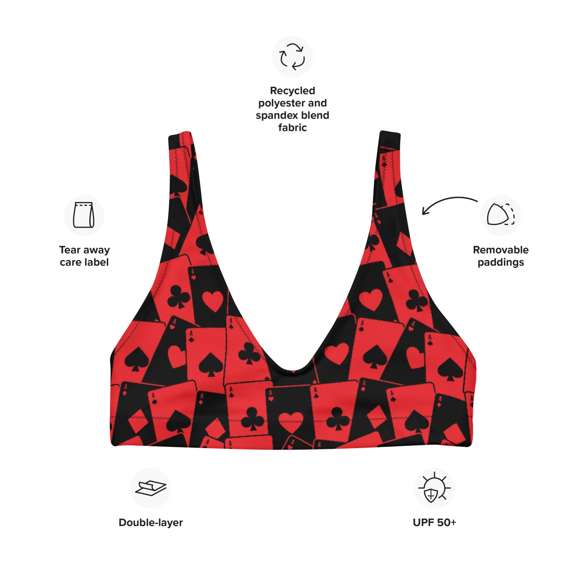 Heart Design Bra Top