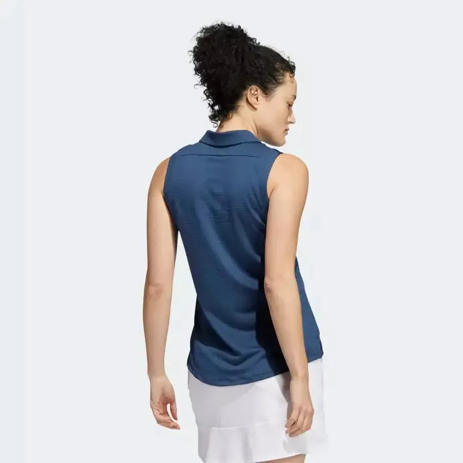 Adidas Women's Sleeveless Polo in Navy