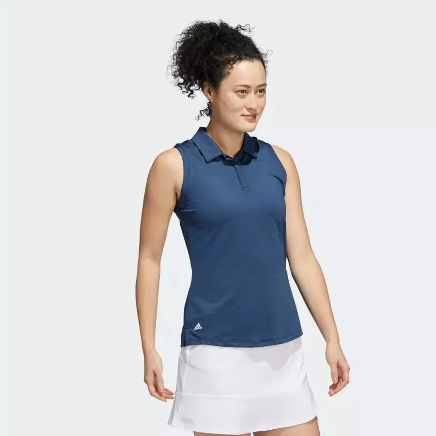 Adidas Women's Sleeveless Polo in Navy