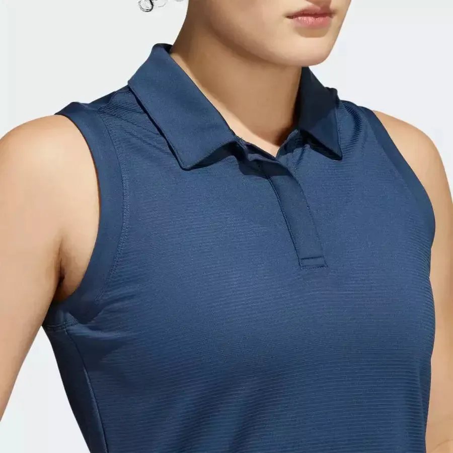 Adidas Women's Sleeveless Polo in Navy