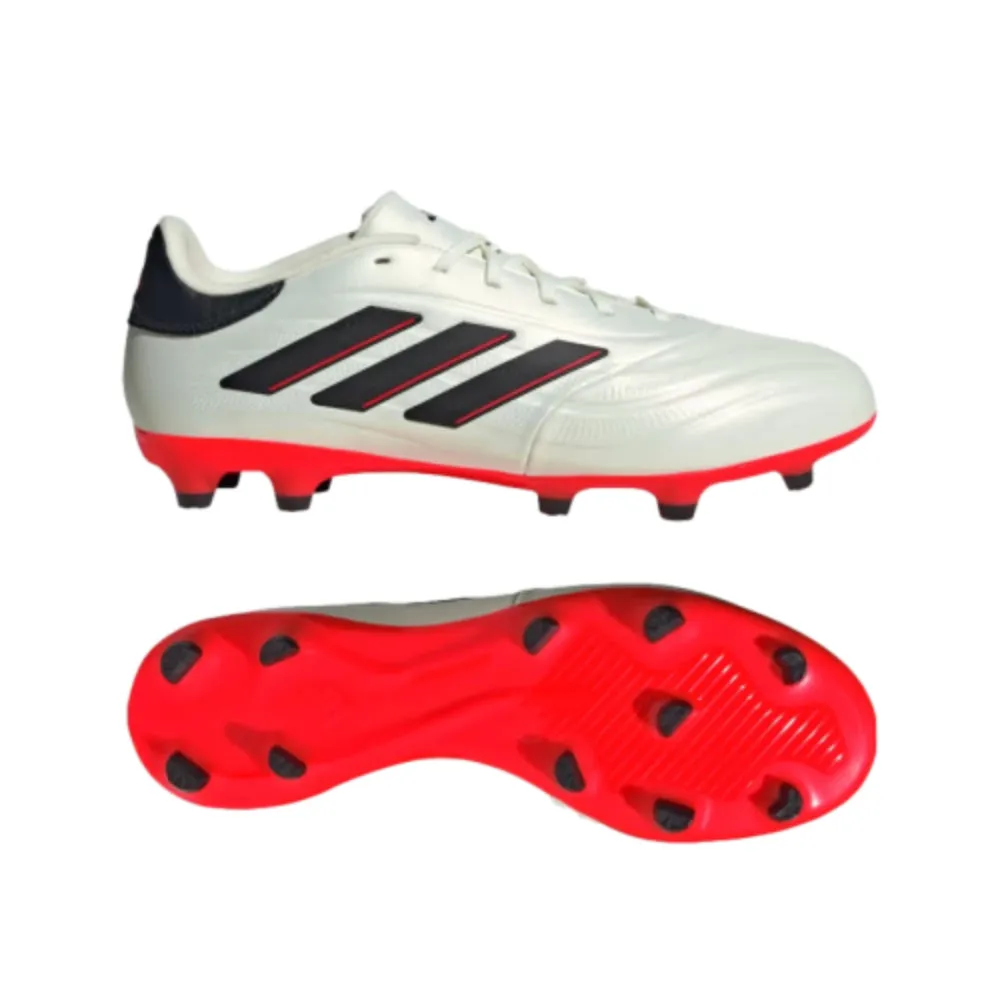 Adidas Men's Copa Pure 2 League Football Shoe Ivory Core Black Solar Red