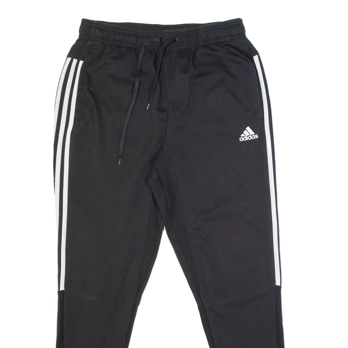 ADIDAS Mens Joggers Black Skinny M W28 L30