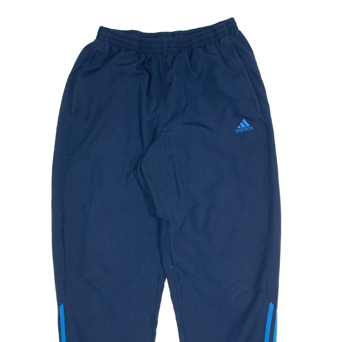 ADIDAS Mens Joggers Blue Tapered L W32 L30