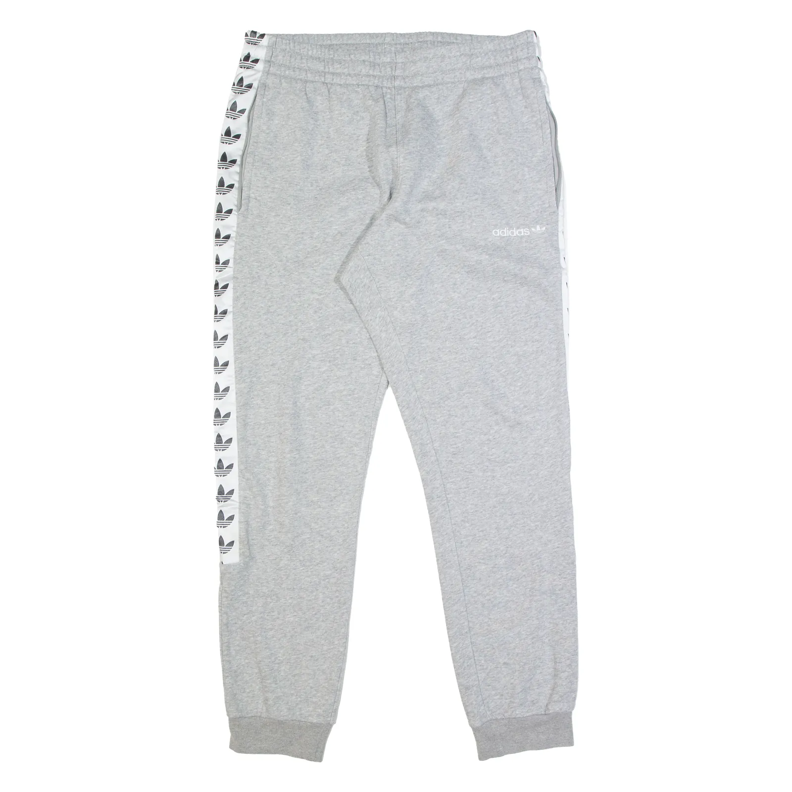 ADIDAS Mens Joggers Grey Skinny L W30 L31