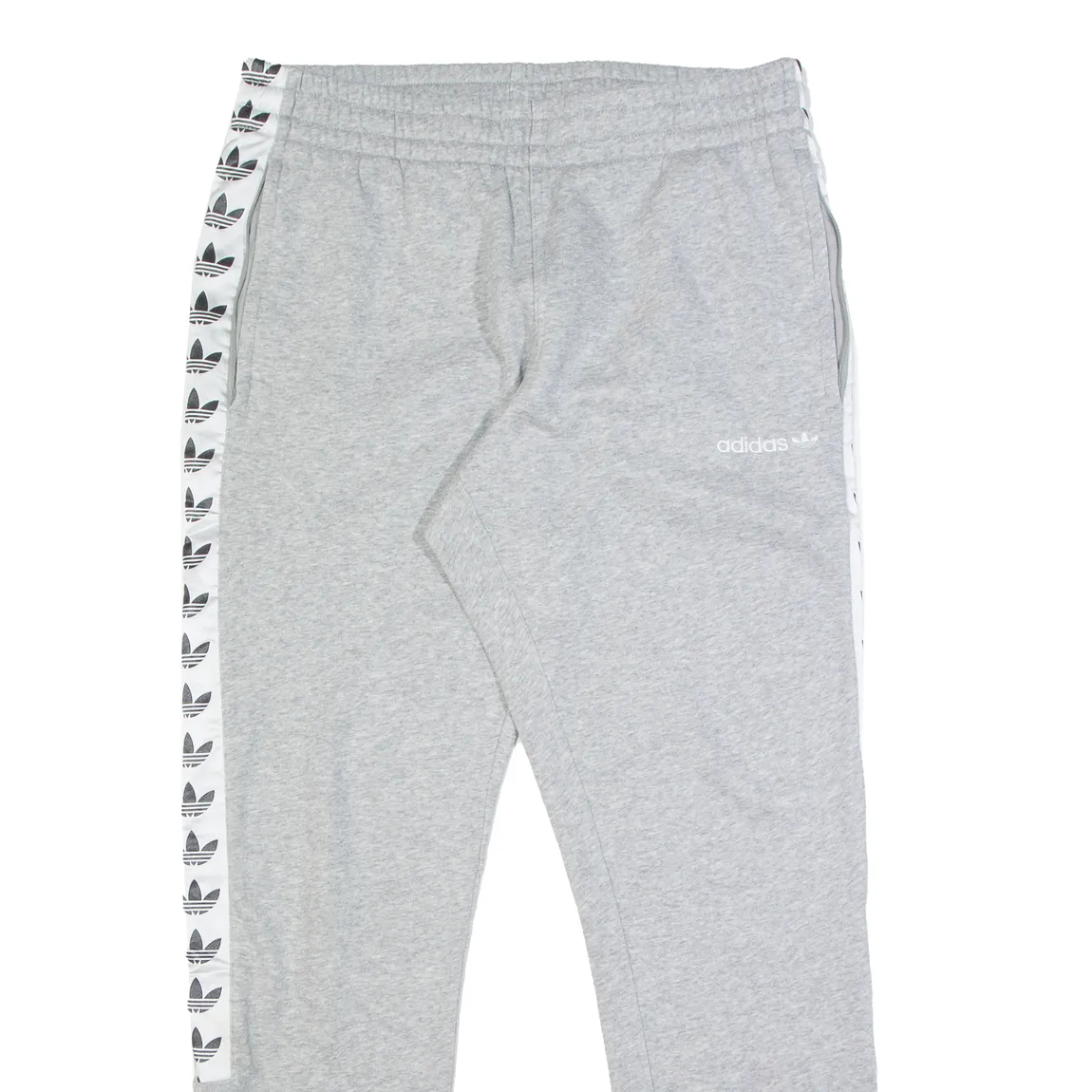 ADIDAS Mens Joggers Grey Skinny L W30 L31