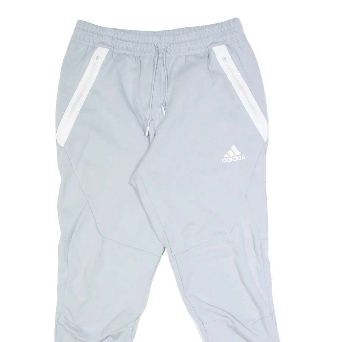 ADIDAS Mens Joggers Grey Tapered L W30 L30