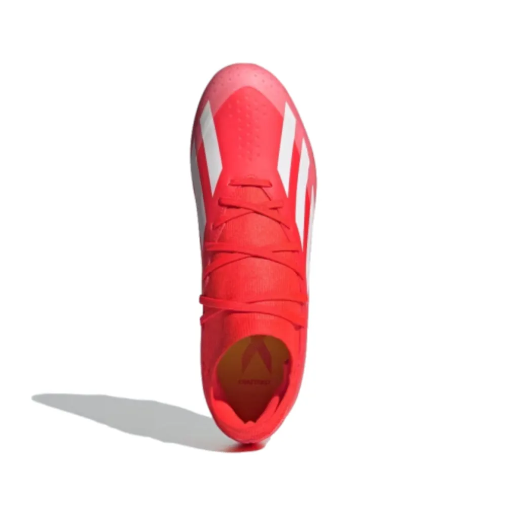 Adidas X Crazyfast League FG Football Shoe - Solar Red/Cloud White/Yellow