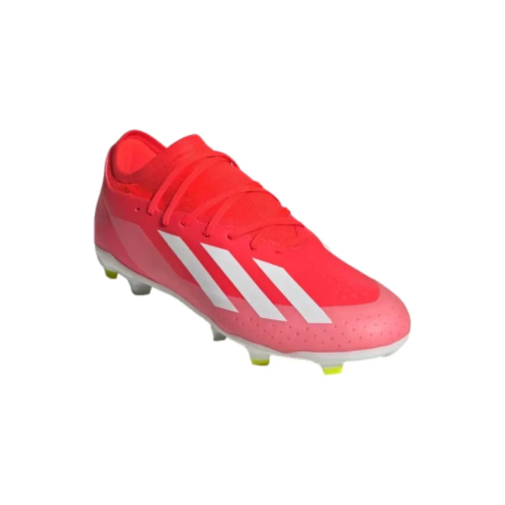 Adidas X Crazyfast League FG Football Shoe - Solar Red/Cloud White/Yellow