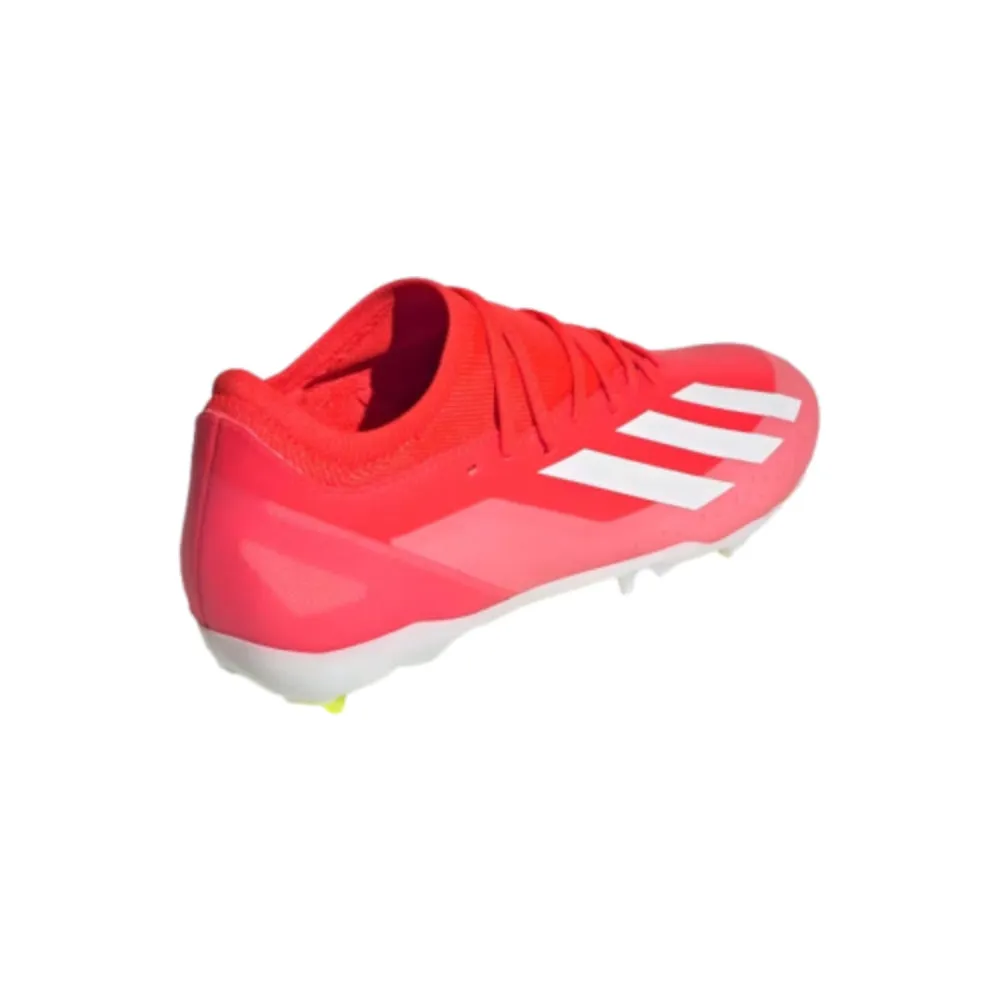 Adidas X Crazyfast League FG Football Shoe - Solar Red/Cloud White/Yellow