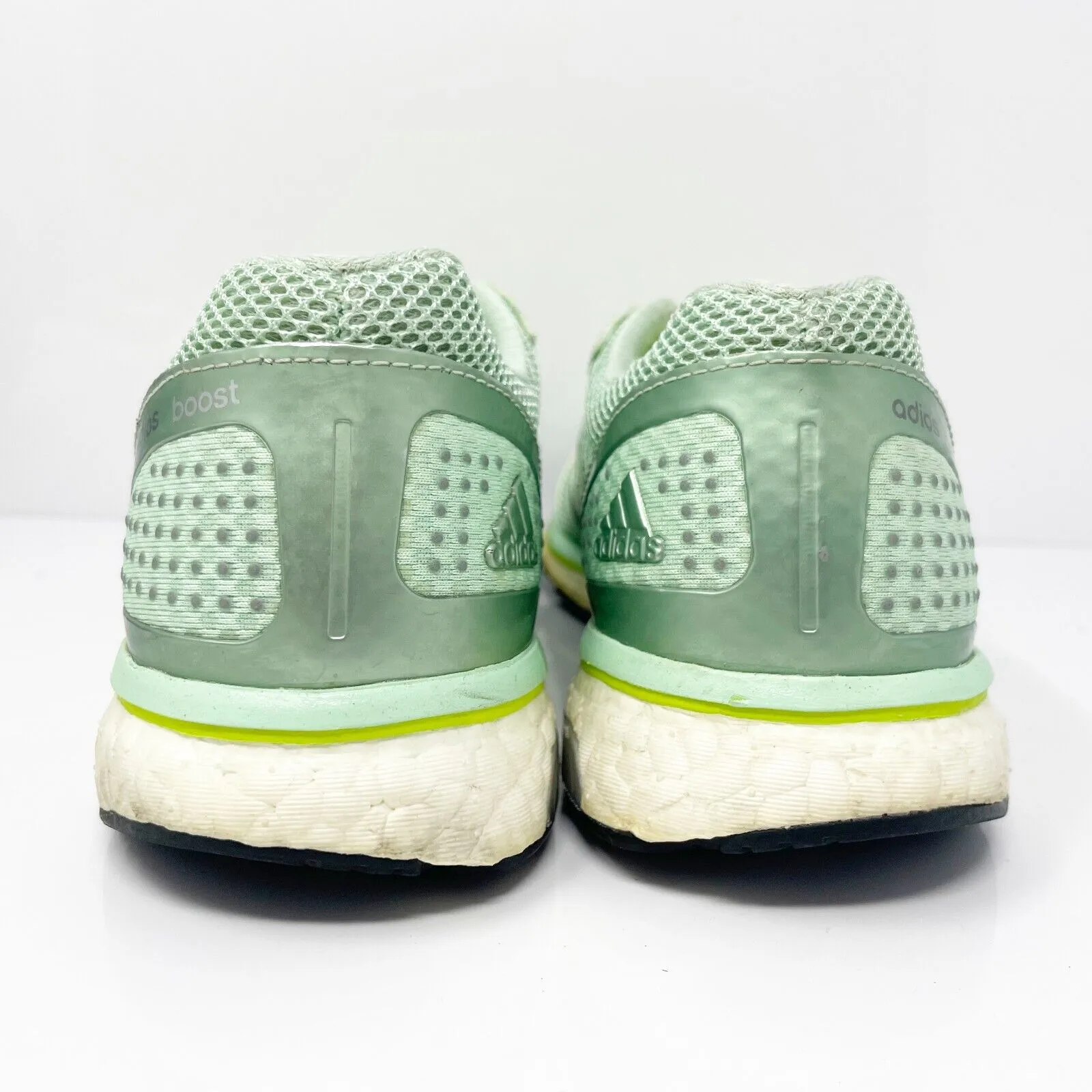 Adidas Womens Adios Boost B22872 Green Running Shoes Sneakers Size 7.5