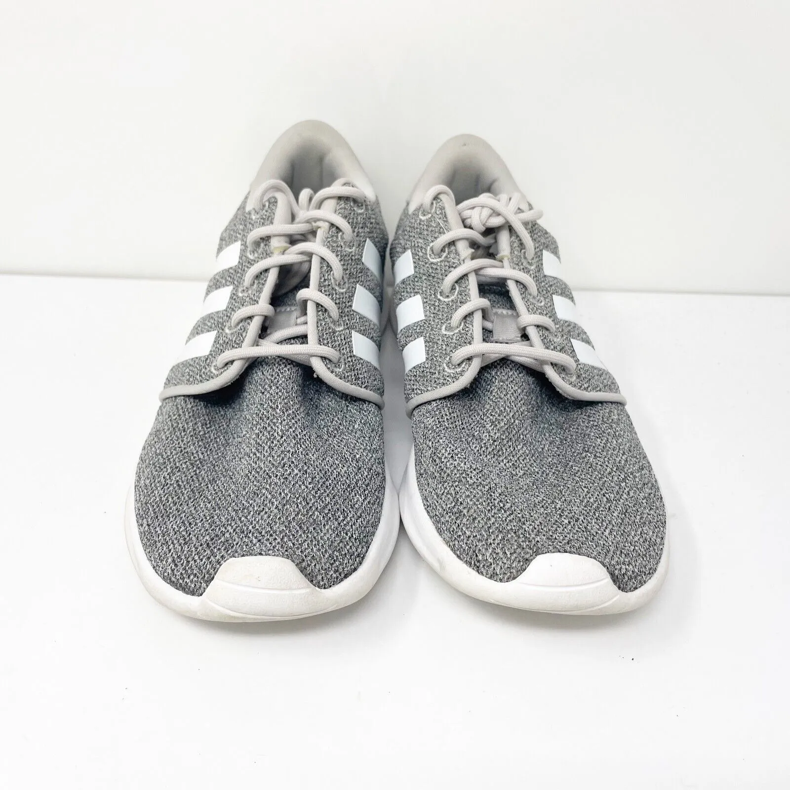 Adidas Womens Cloudfoam QT Racer AW4313 Gray Running Shoes Sneakers Size 7.5