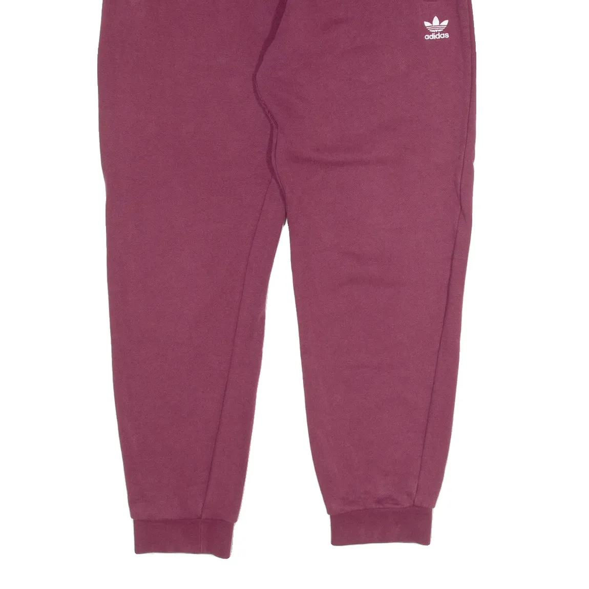 ADIDAS Womens Joggers Maroon Tapered UK 10 W28 L25