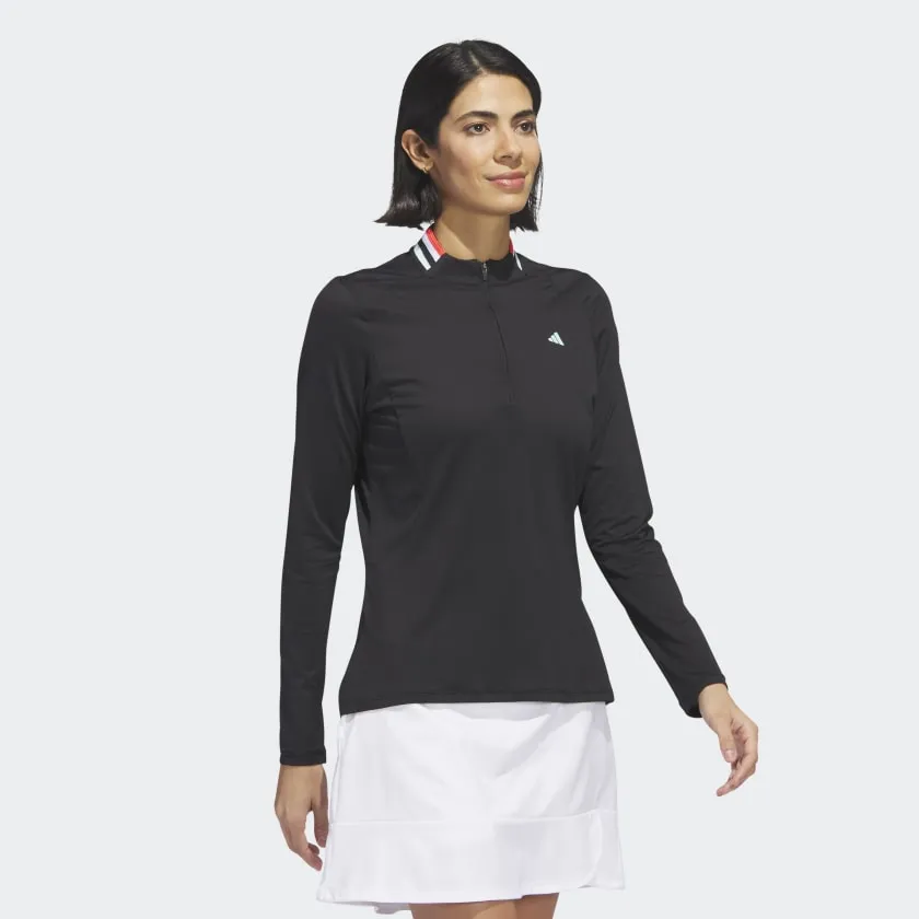 Adidas Ultimate365 Tour Women's Long Sleeve Mock Polo