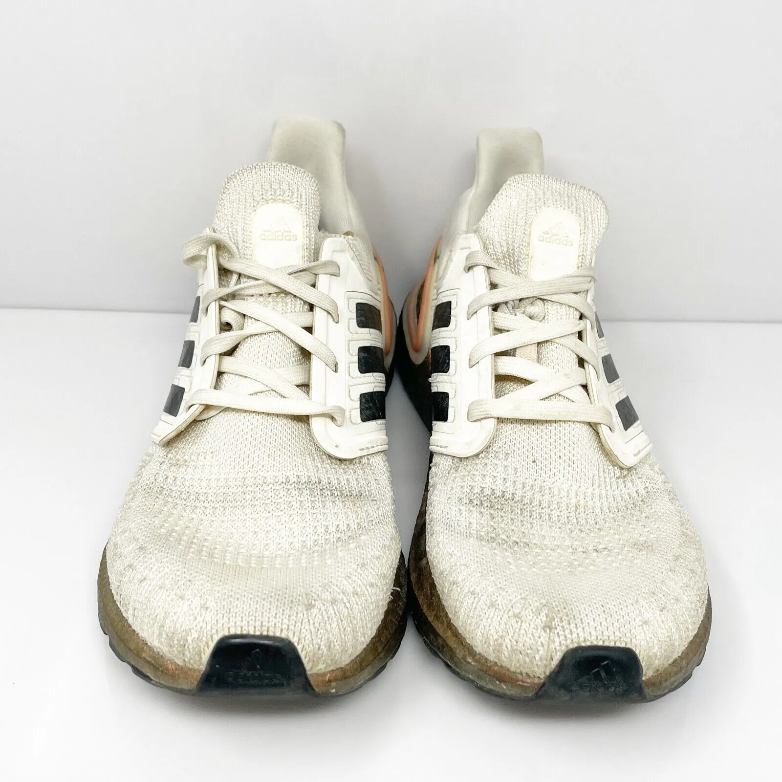 Adidas Womens Ultrabooost 20 EG0721 White Running Shoes Sneakers Size 8