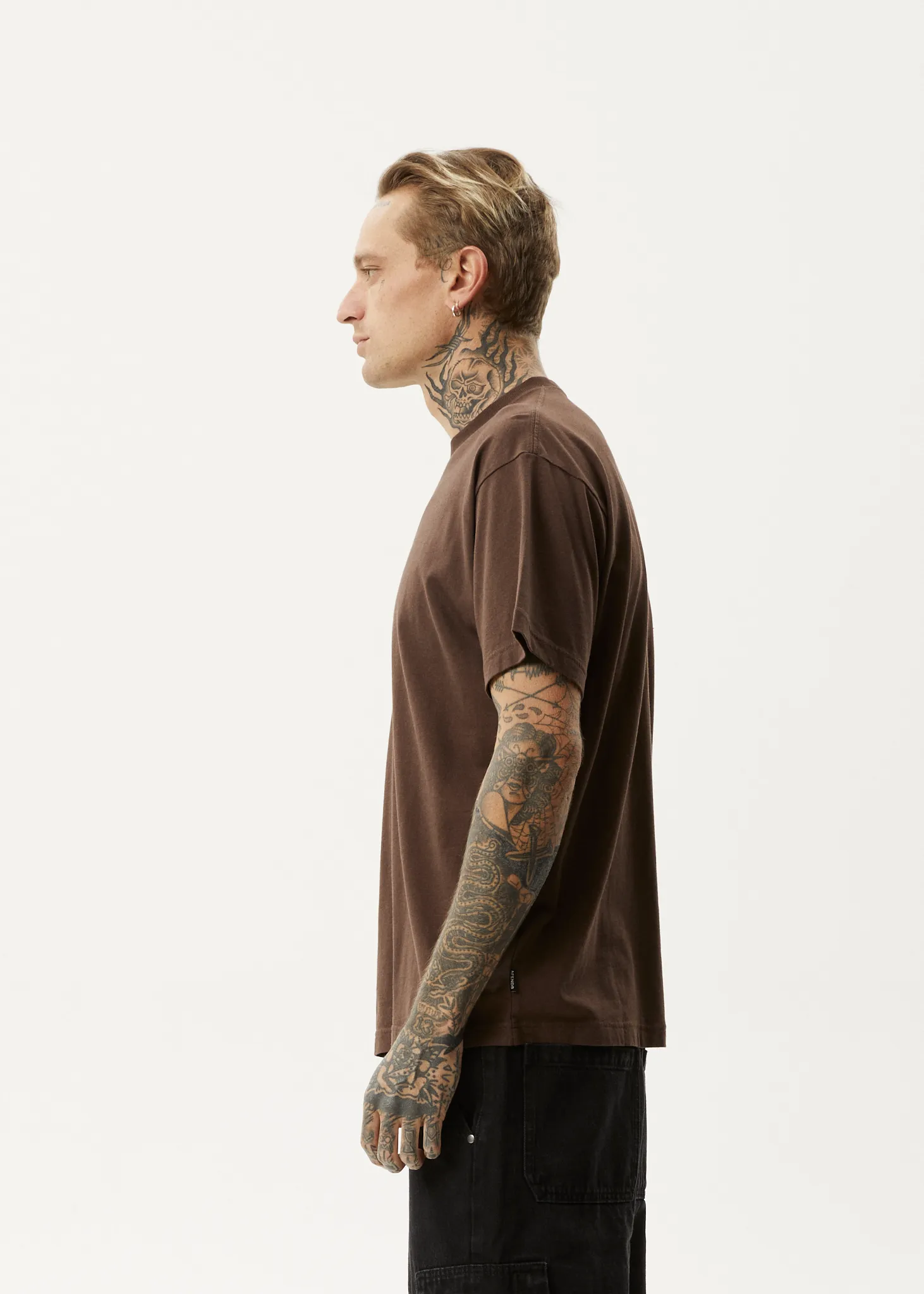 AFENDS Men's Boxy Coffee T-Shirt