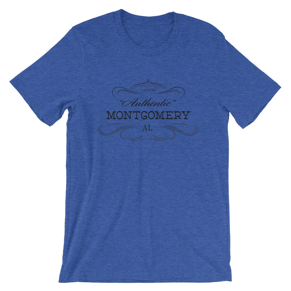 Montgomery AL T-Shirt - Short-Sleeve Unisex - Authentic - Alabama