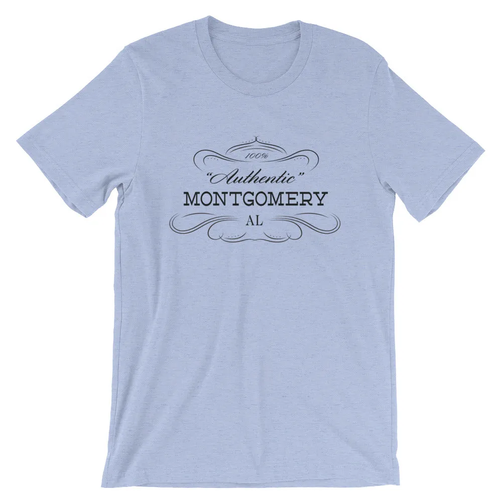 Montgomery AL T-Shirt - Short-Sleeve Unisex - Authentic - Alabama