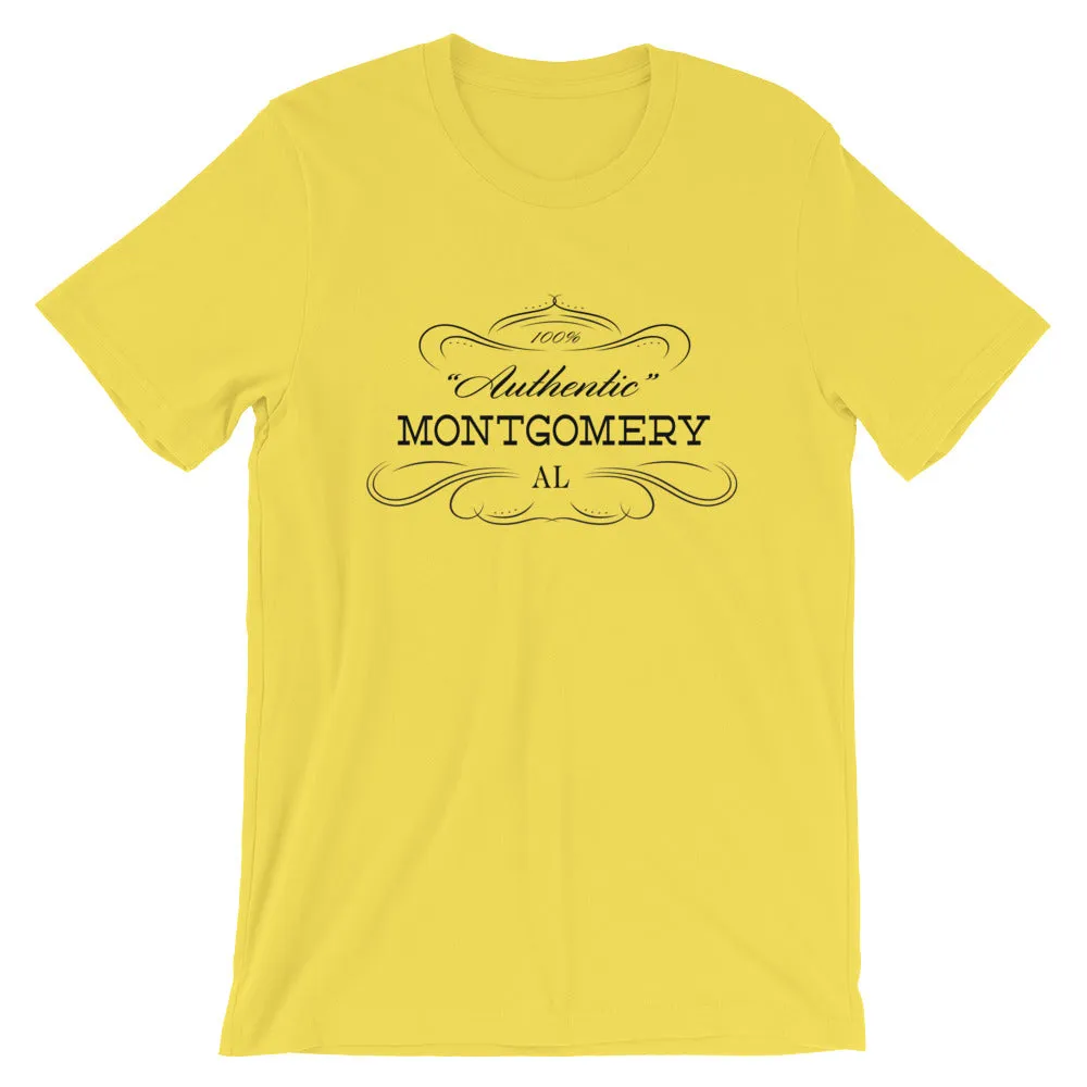 Montgomery AL T-Shirt - Short-Sleeve Unisex - Authentic - Alabama