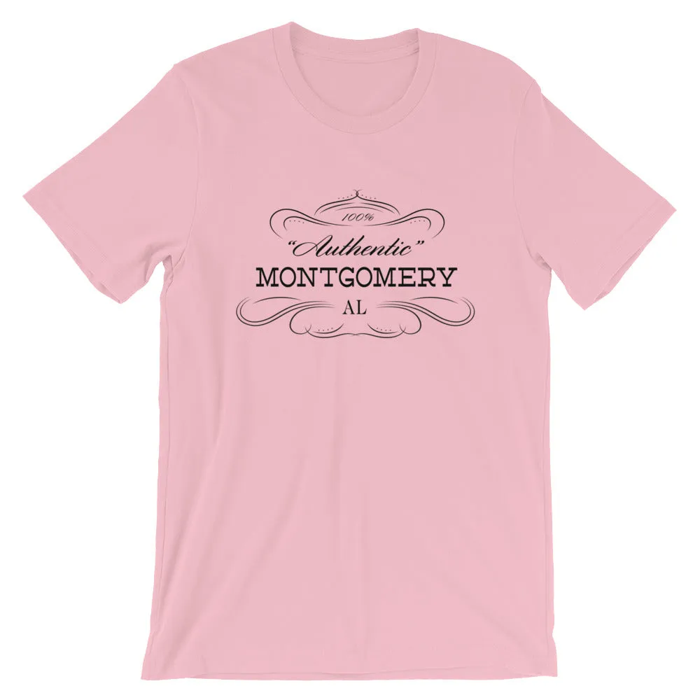 Montgomery AL T-Shirt - Short-Sleeve Unisex - Authentic - Alabama