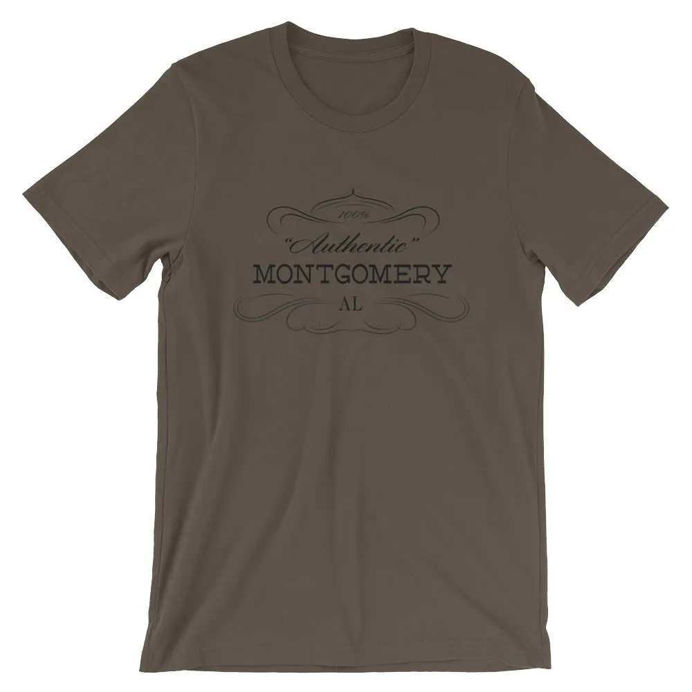 Montgomery AL T-Shirt - Short-Sleeve Unisex - Authentic - Alabama