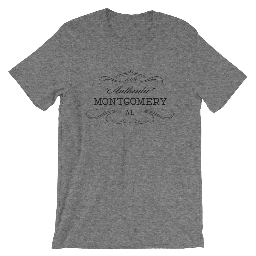 Montgomery AL T-Shirt - Short-Sleeve Unisex - Authentic - Alabama