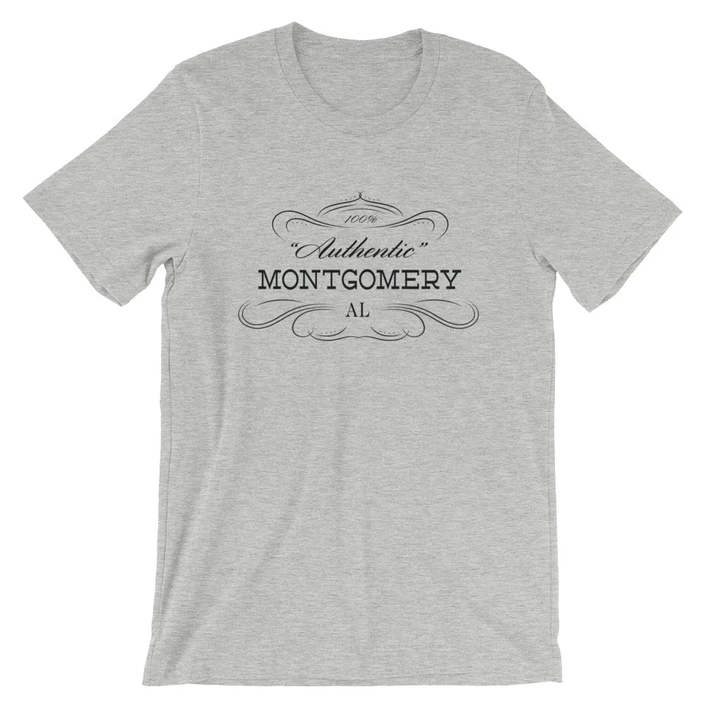 Montgomery AL T-Shirt - Short-Sleeve Unisex - Authentic - Alabama