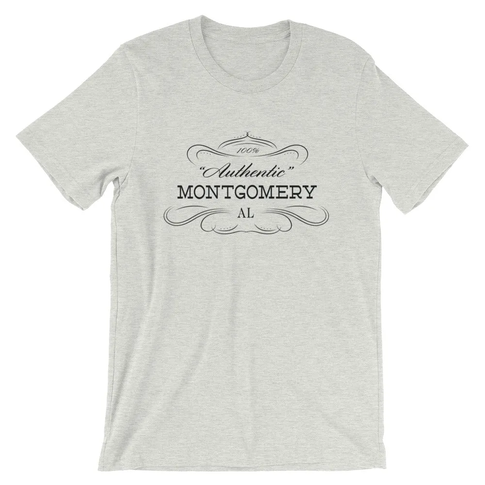 Montgomery AL T-Shirt - Short-Sleeve Unisex - Authentic - Alabama