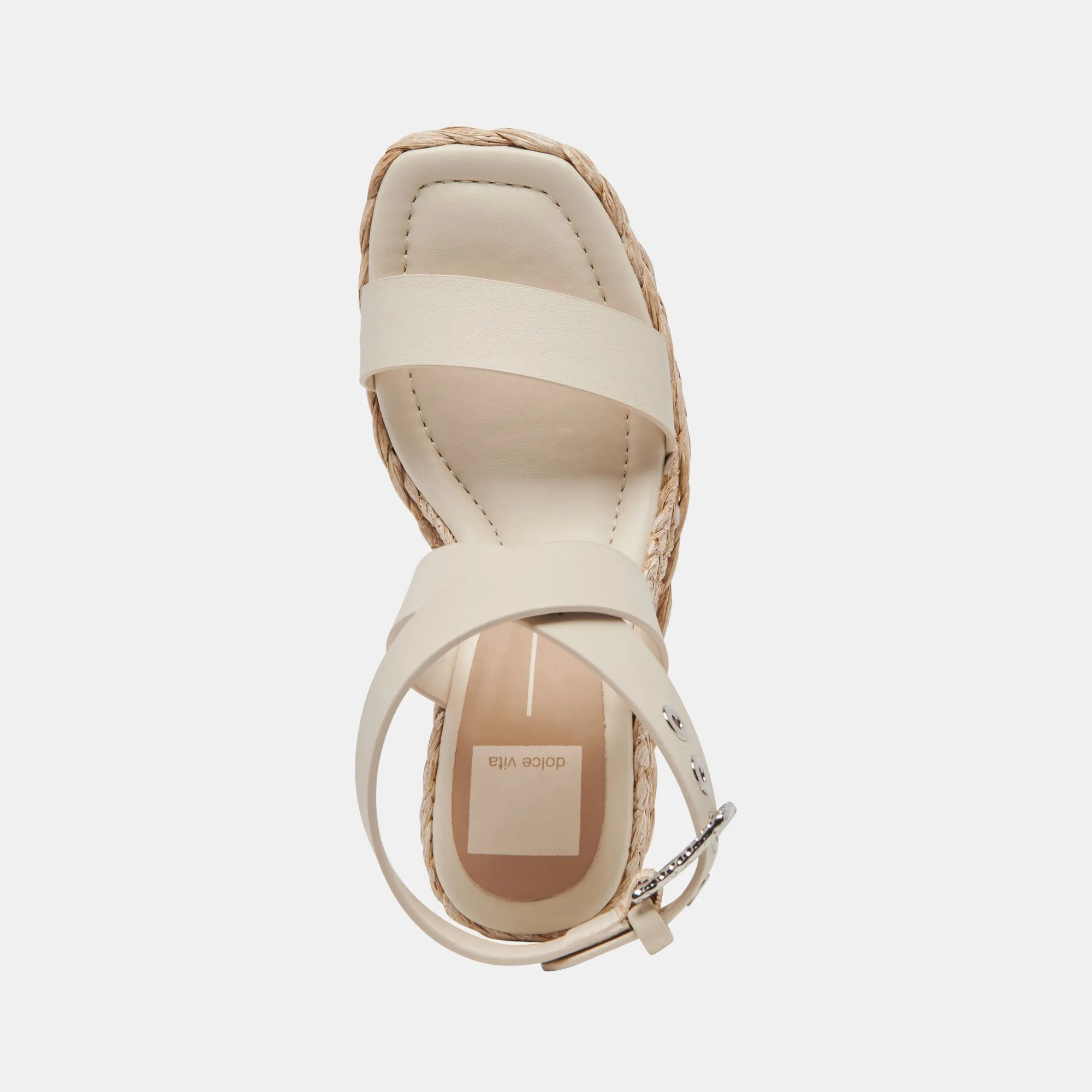 Aldona Ivory Leather Wedges