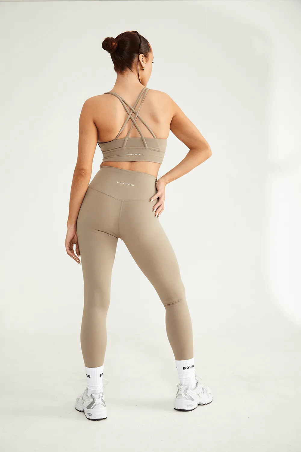 Almond Boundless Sports Bra