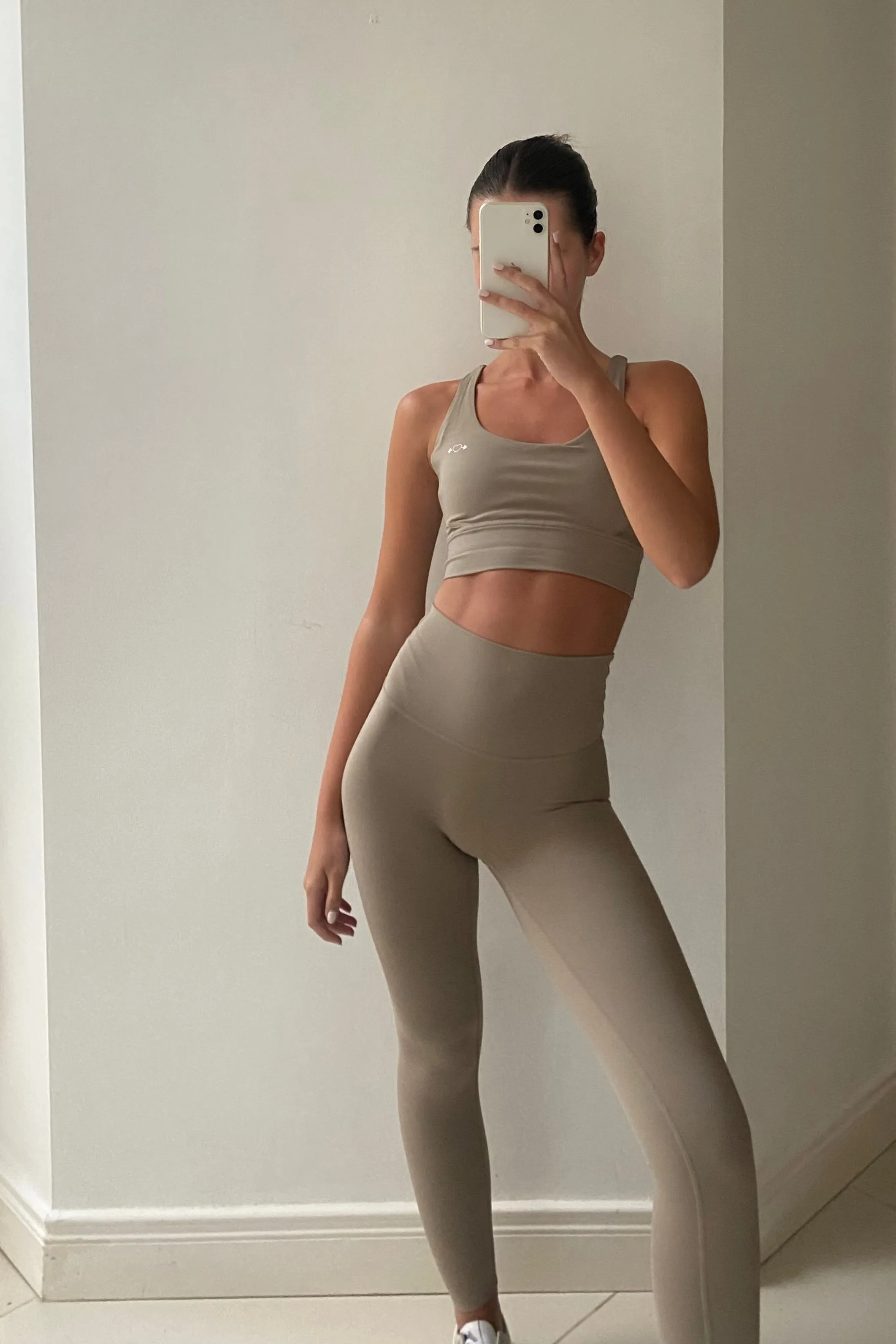 Almond Boundless Sports Bra