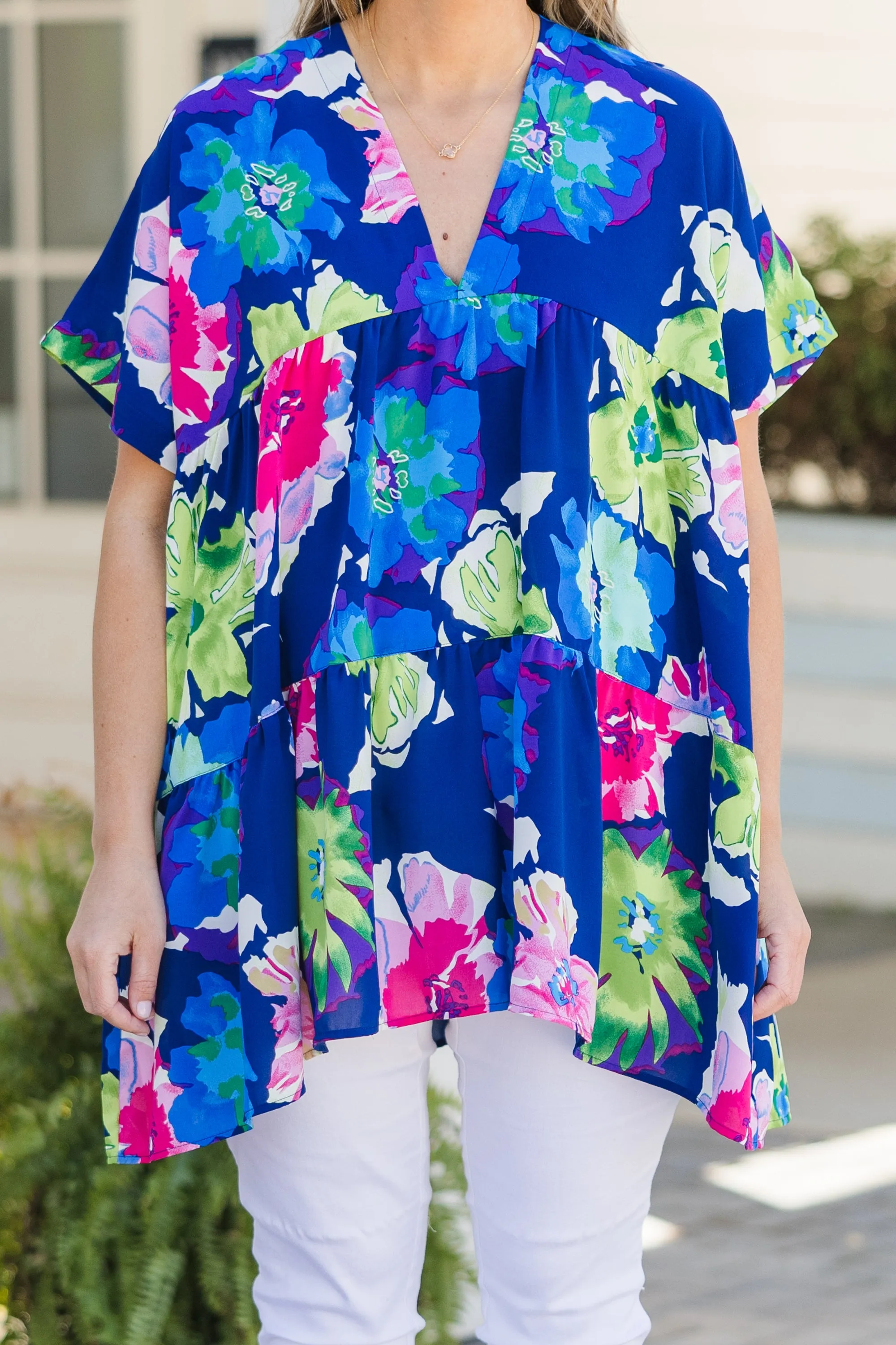 Aloha Spirits Blue Top - Shop Now.