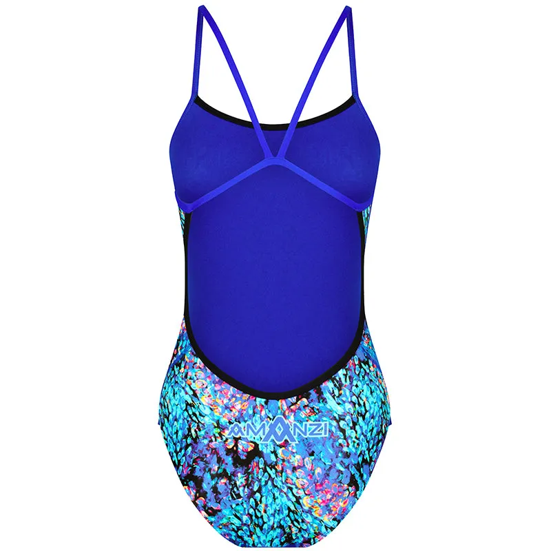 Amanzi - Peacock Parade Ladies Proback One Piece