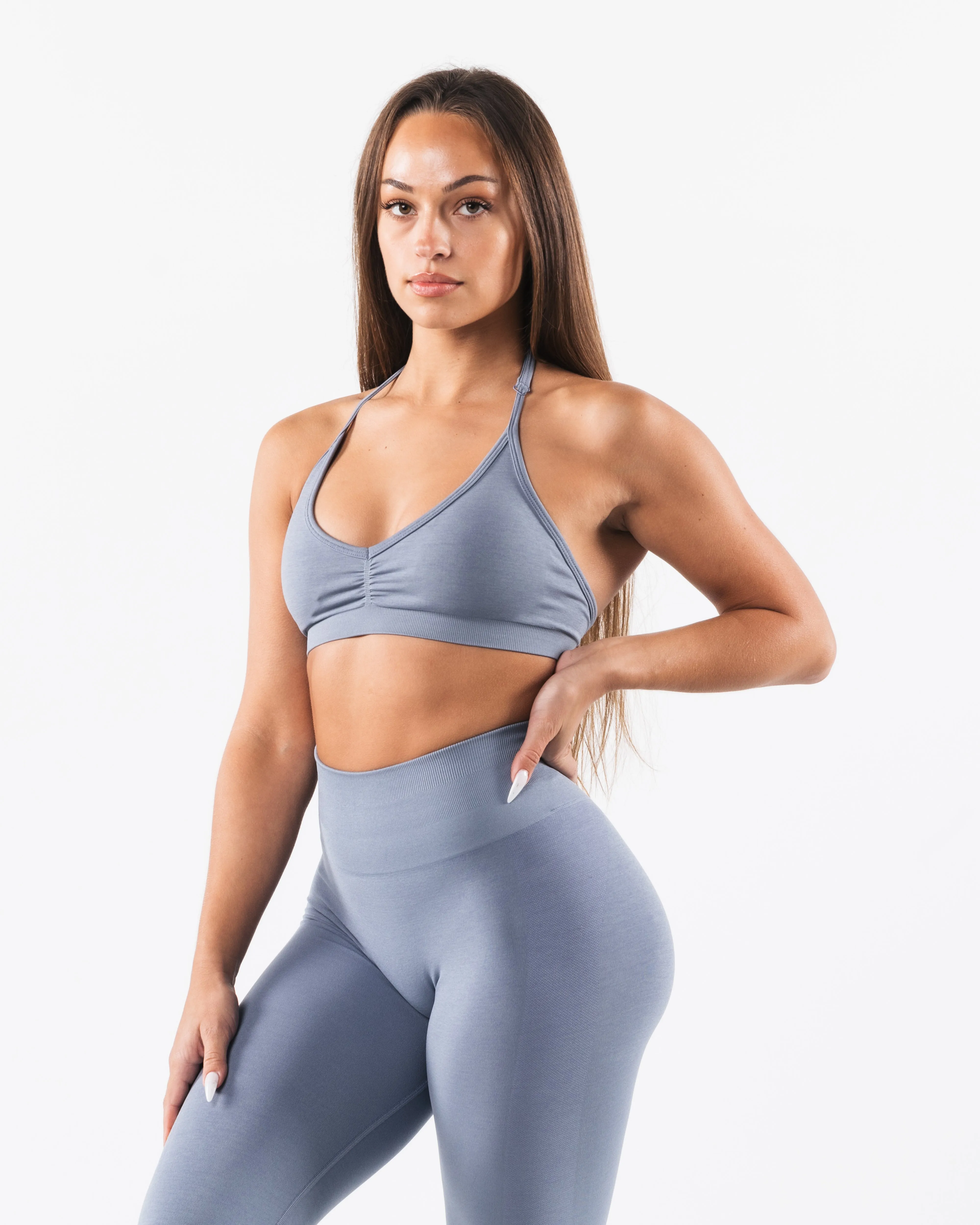 Amplify Halter Bra - Still Water - Buy Online