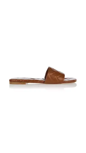 Amy Flat Mule Cognac