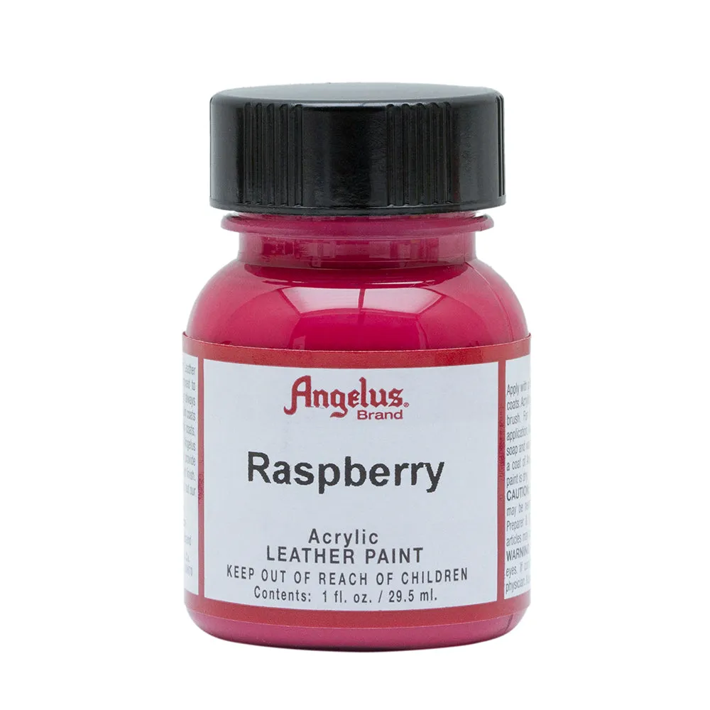 Angelus Raspberry Leather Paint 075 - Premium Leather Paint for Crafting and Restoration