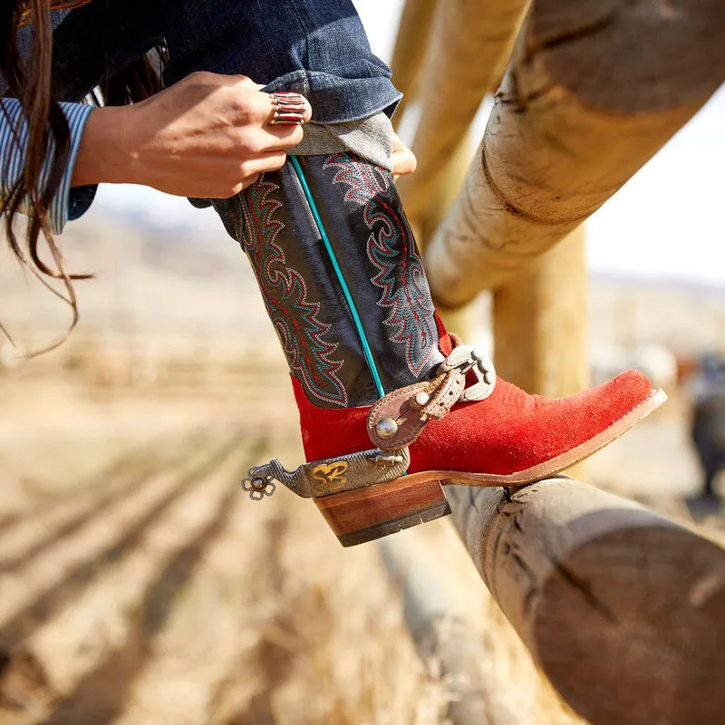 Ariat Women's Red Suede Western Boots