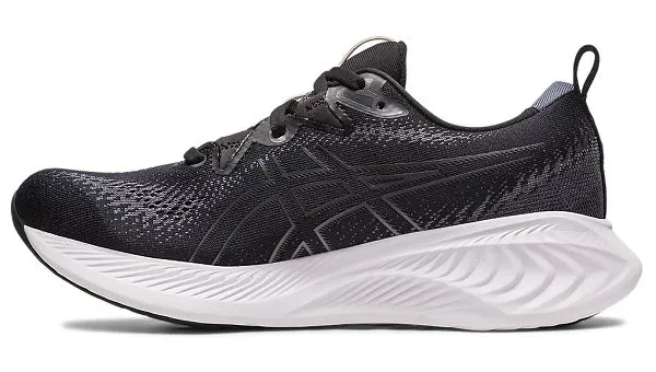 Black/White Asics Gel Cumulus 25 (Women's) - Size B Width