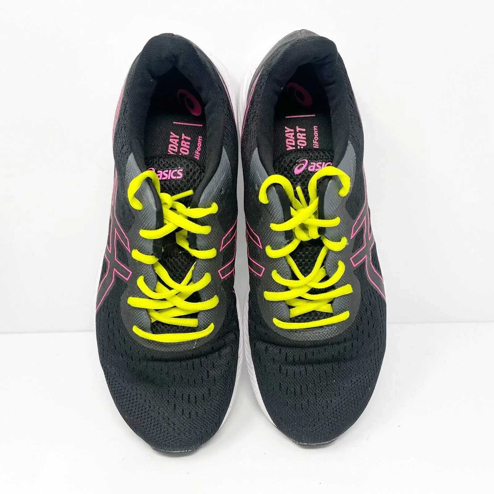 Asics Womens Gel Excite 8 1012A916 Black Running Shoes Sneakers Size 10.5