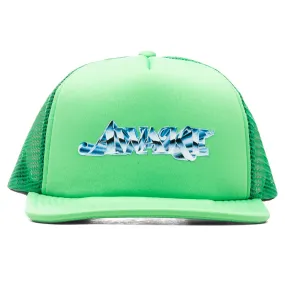 Lime Chrome Trucker Hat