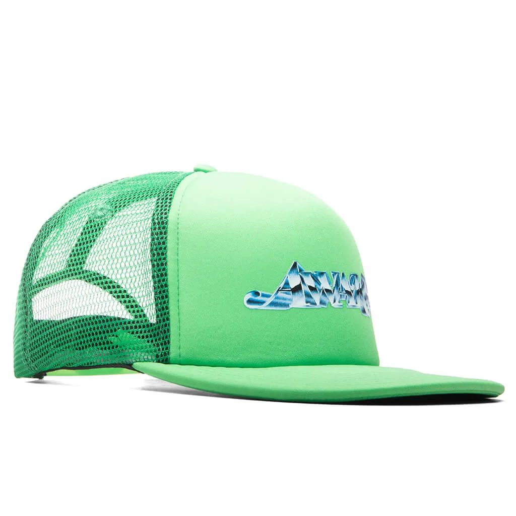 Lime Chrome Trucker Hat