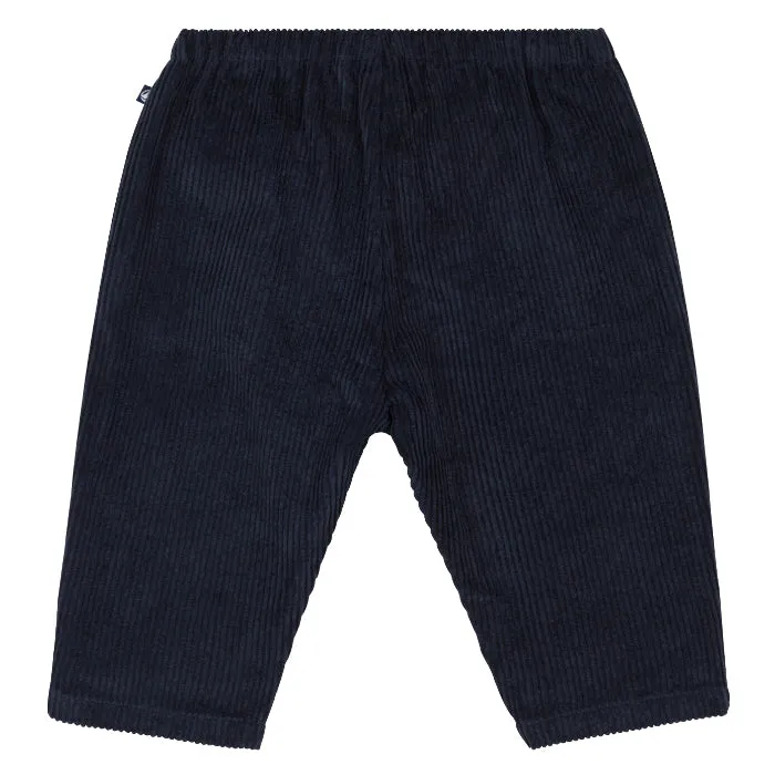 Baby Sweatpants Navy Blue - Petit Bateau Lenaic